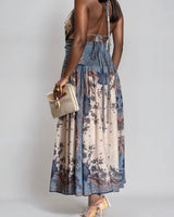 Bohemian Goddess Maxi Dress - Blue Multi - Palazzo Couture Online