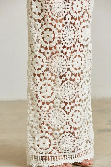 Women's White matching skirt set from Palazzo Couture collection