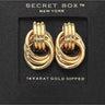Bold Interwoven Knot Earrings - Gold - Palazzo Couture Online