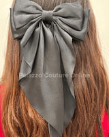 Coquette Aesthetic Bow  (Black) - front view