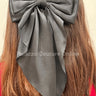 Coquette Aesthetic Bow  (Black) - front view