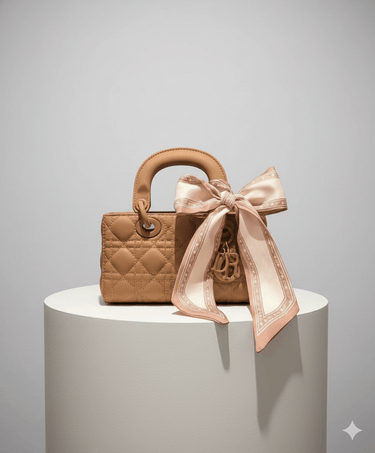 Bow Charm Quilted Mini Tote - Palazzo Couture Online