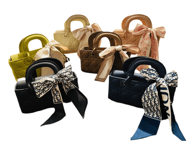 Bow Charm Quilted Mini Tote - Palazzo Couture Online