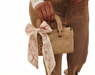 Bow Charm Quilted Mini Tote - Palazzo Couture Online