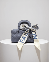 Bow Charm Quilted Mini Tote - Palazzo Couture Online