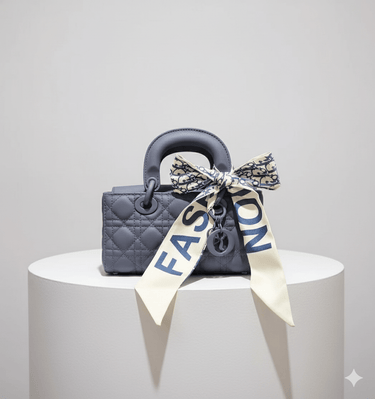 Bow Charm Quilted Mini Tote - Palazzo Couture Online