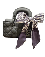Bow Charm Quilted Mini Tote Bag with Detachable Scarf Accent for women - bag by Palazzo Couture