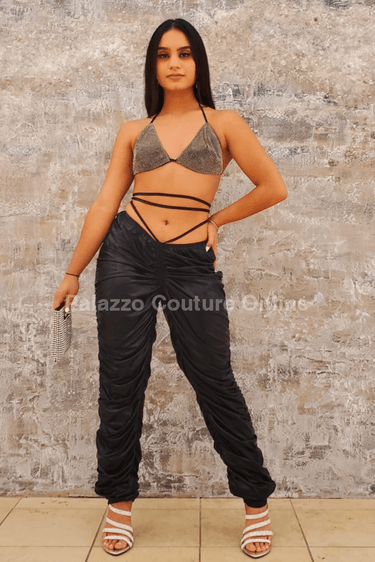 Bring It On Faux Leather Leggings - Palazzo Couture Online