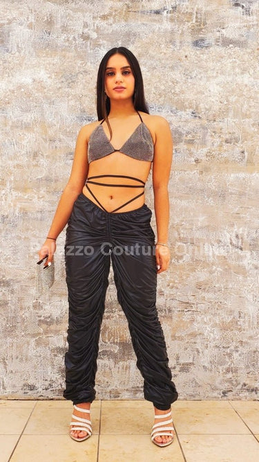 Bring It On Faux Leather Leggings - Palazzo Couture Online