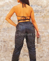 Bring It On Faux Leather Leggings - Palazzo Couture Online