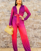 Women's Magenta Combo matching pant set from Palazzo Couture collection