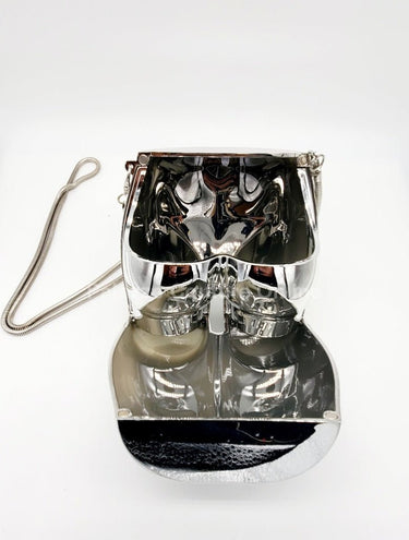 buttiekiut mini clutch (Silver) - Palazzo Couture Online