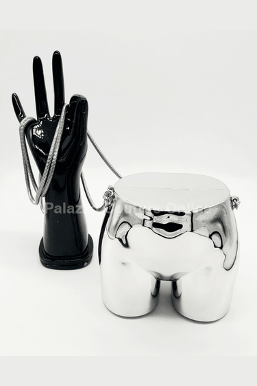 buttiekiut mini clutch (Silver) - Palazzo Couture Online