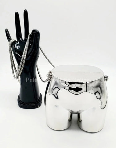 buttiekiut mini clutch (Silver) - women's evening clutch