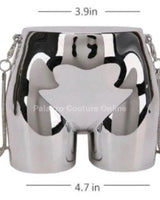 buttiekiut mini clutch (Silver) - women's handbag