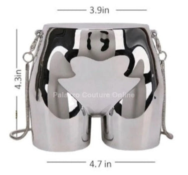 buttiekiut mini clutch (Silver) - women's handbag