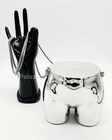 buttiekiut mini clutch (Silver) for women - bag by Palazzo Couture