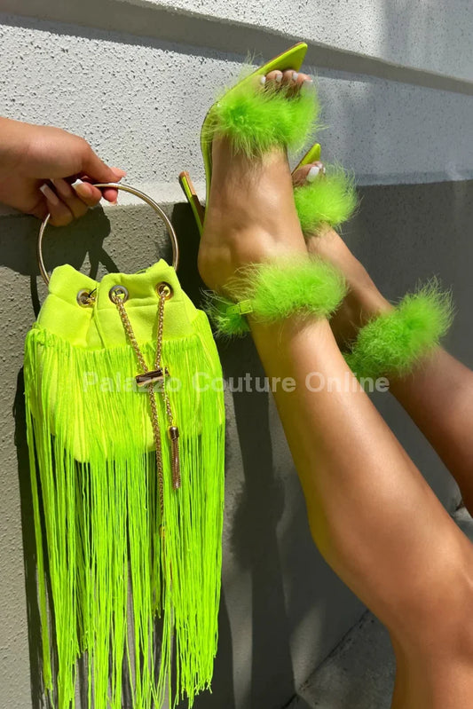 Cant Be Resisted Handbag ( Yellow Neon) One Size / Neon Hand Bag