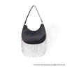 Cascade Elegance Fringed Handbag (Black) - Palazzo Couture Online