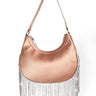 Cascade Elegance Fringed Handbag (Champagne) for women - bag by Palazzo Couture