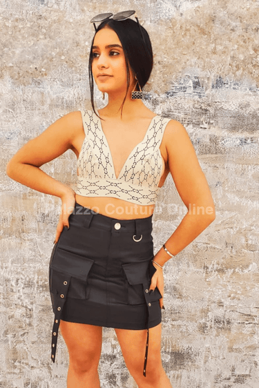 Casual And Chic Skirt (Black) - Palazzo Couture Online