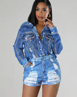 Casual Date Short Set - Palazzo Couture Online