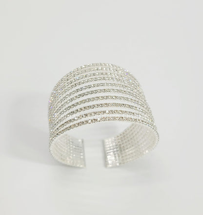 Celestial Cascade Cuff Bracelet(Silver) Accessories