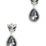 Cheetah with Teardrop Crystal Dangle Earring for women - fashion jewelry by Palazzo Couture