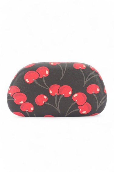 Cherry Luxe Iconic Box Clutch - Black Cherry Print - Palazzo Couture Online