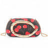 Cherry Luxe Iconic Box Clutch - Black Cherry Print - Palazzo Couture Online