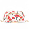 Cherry Luxe Iconic Box Clutch - White Cherry Print - Palazzo Couture Online