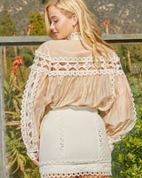 Women's  skirt set matching style back view