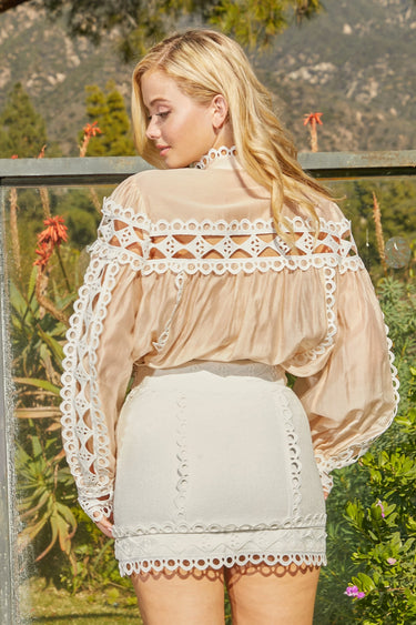 Women's  skirt set matching style back view