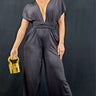 Chic Convertible Self Tie Jumpsuit (Black) - Palazzo Couture Online