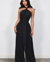 Chic Convertible Self Tie Jumpsuit (Fuchsia) - women's fashion jumpsuit for every occasion