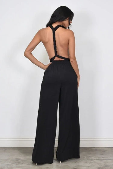 Chic Convertible Self Tie Jumpsuit (Fuchsia) - bold jumpsuit for women