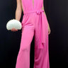 Chic Convertible Self Tie Jumpsuit (Candy Pink) for women - stylish jumpsuit by Palazzo Couture