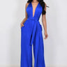 Chic Convertible Self Tie Jumpsuit (Royal Blue) for women - stylish jumpsuit by Palazzo Couture