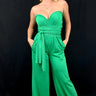 Chic Convertible Self Tie Jumpsuit (Green) for women - stylish jumpsuit by Palazzo Couture