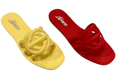 Chic Jelli Sandals Clear - Palazzo Couture Online