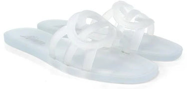 Chic Jelli Sandals Clear - front view