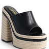 Chic Peak Espadrille Mules
(Black) for women - mule sandals by Palazzo Couture