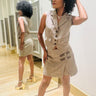 Chic Power Skort Set - Brown - Palazzo Couture Online