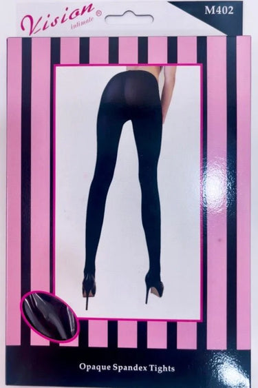 Classic Opaque Tights Black – Stretch Spandex Essential - women's fashion tights accessory