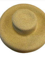 Classic Wide Brim Straw Hat Natural - Palazzo Couture Online