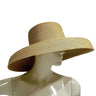 Classic Wide Brim Straw Hat Natural - front view