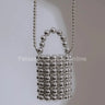 So Classy Silver Handbag with Removable Chain for women - bag by Palazzo Couture