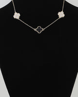 Multi Bejeweled Clover Charm Necklace | Palazzo Couture