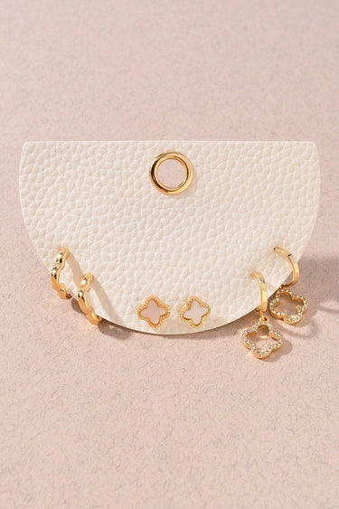 stunning Radiance Clover Earrings Set, perfect for adding a touch of style and elegance to any outfit.