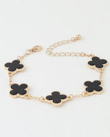 Four Leaf Clover Enamel Bracelet | Palazzo Couture